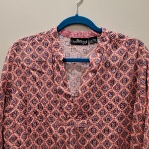 Liza Byrd Lightweight Colorful Print Tunic - XL